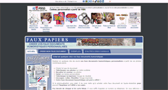 Desktop Screenshot of faux-papiers.info