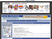 Tablet Screenshot of faux-papiers.info